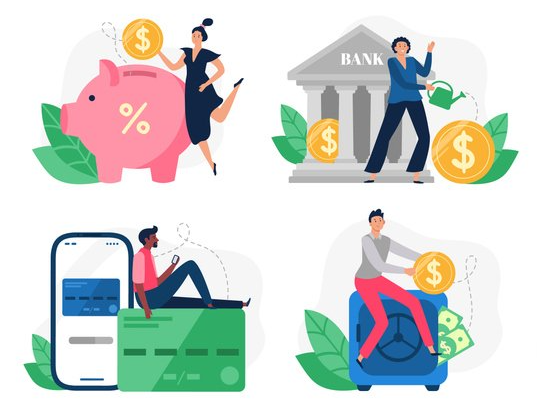 small business financial services vectors