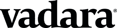 Black Vaddara logo in bold lowercase letters on a white background