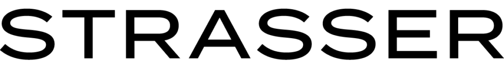 Black STRASSER logo text on a white background