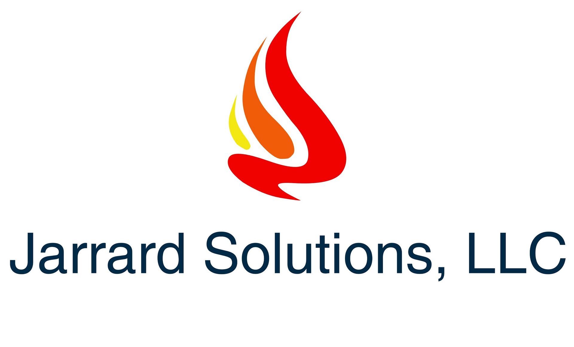Jarrard Solutions LLC Logo for Jarrard Solutions, LLC: Flame icon in red, orange, and yellow above the company name in blue.