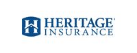 Heritage Insurance logo: Blue shield with