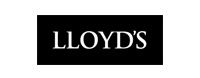 Lloyd's logo: White text