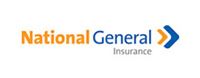 National General Insurance logo with orange and blue text and chevron.