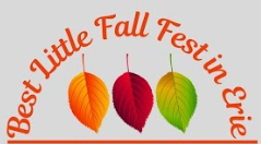 Best Little Fall Fest in Erie with three colorful hanging leaves