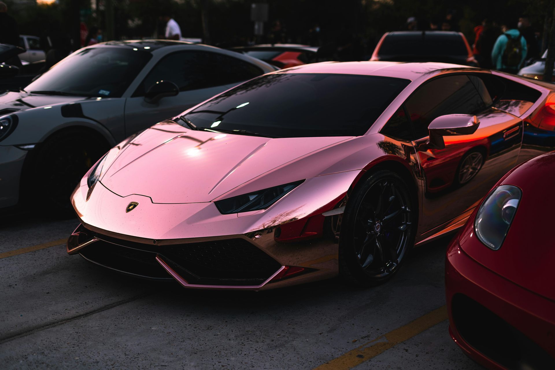 Pink Lamborghini Huracán — exotic car shipping UK specialist The Supercar Mover by The Mover Group