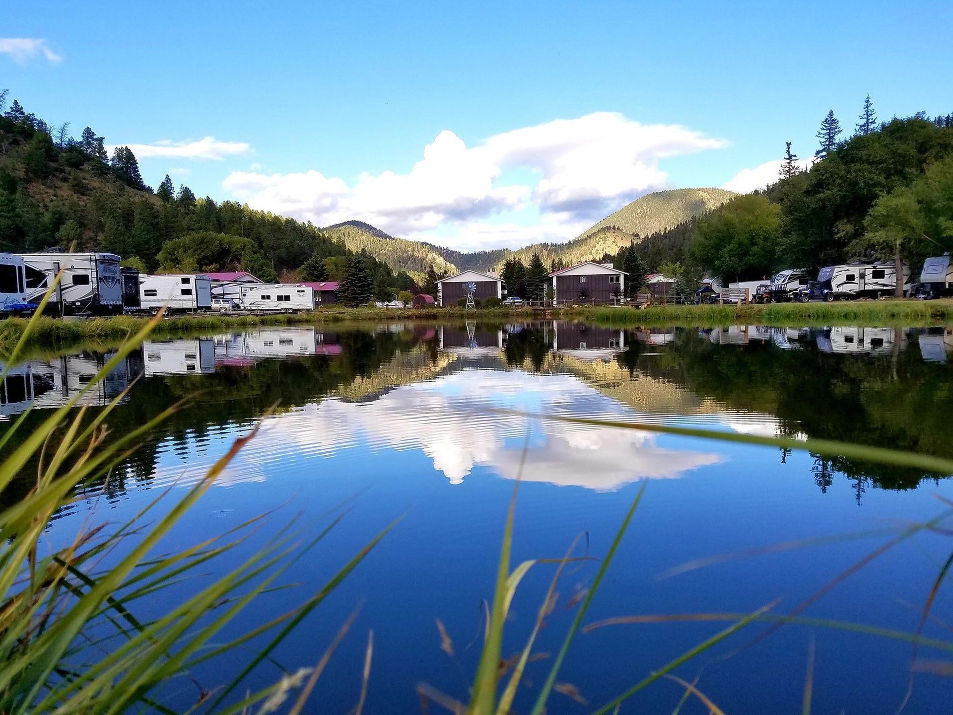 RV's next to water