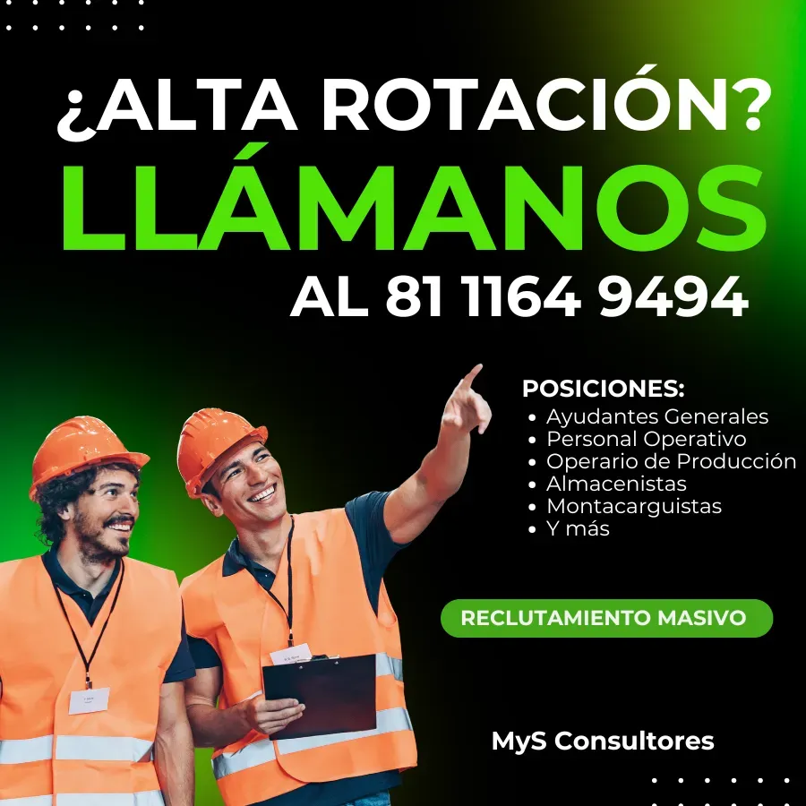 ¿Alta rotación? Nosotros lo cubrimos