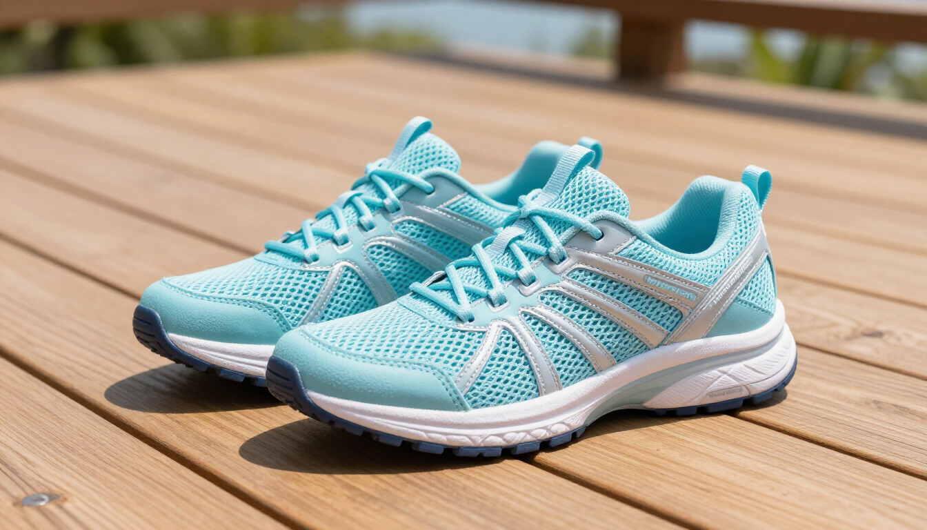 Supportive summer walking shoes