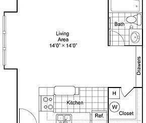 Studio Floor plan