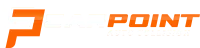 Orange stylized “P” logo with the word “POINT” in orange on a white background