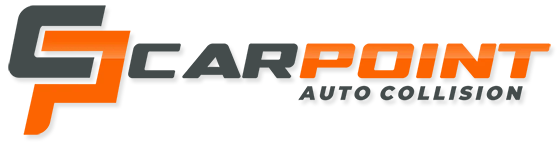 SCA Rpoint Auto Collision logo with orange and gray stylized “S” on white background
