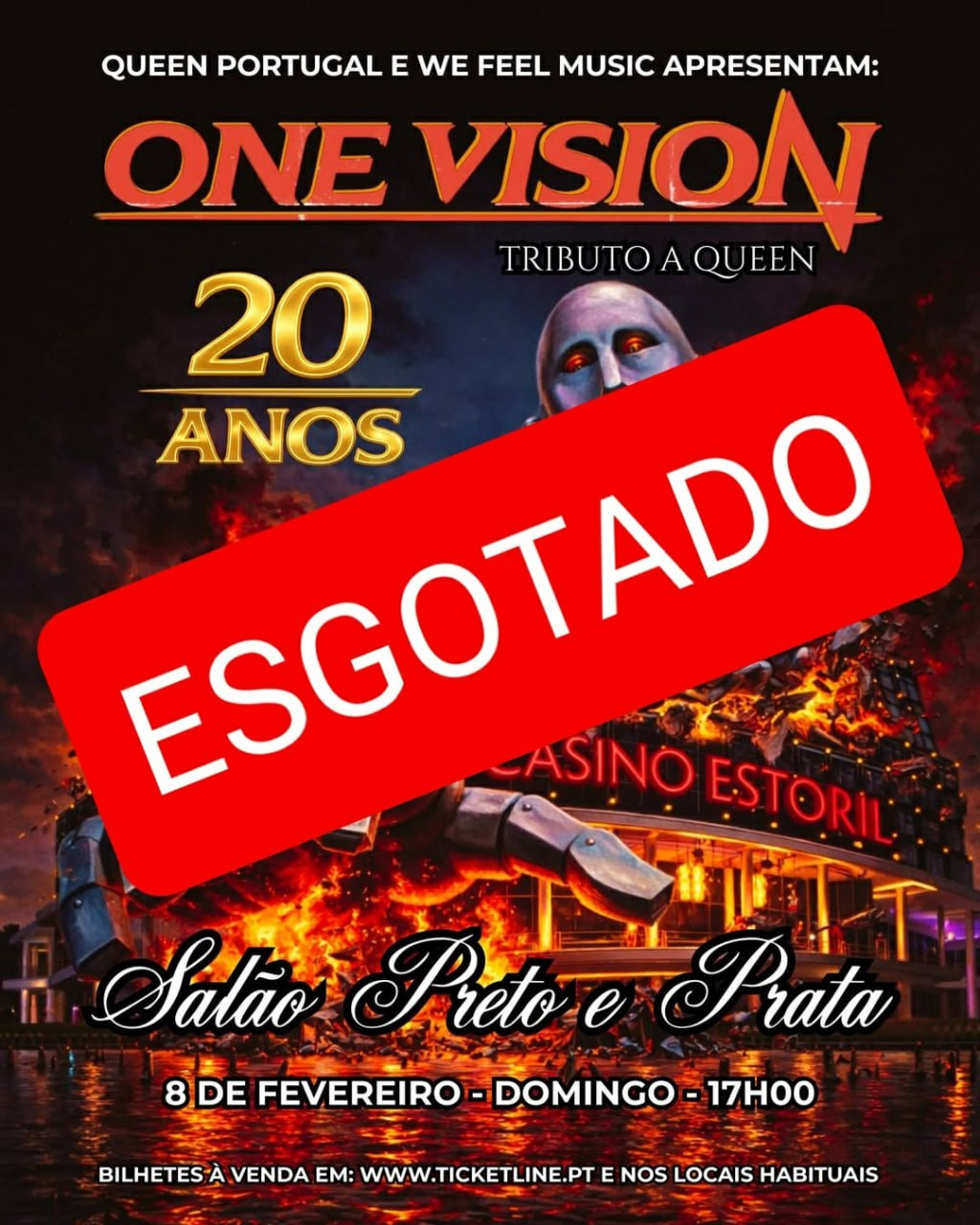 Salao Preto e Prata esgotado