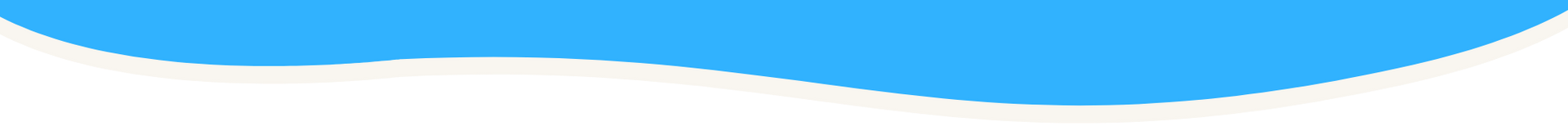 Blue curved banner along the top edge of a white background