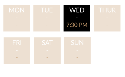 Class dates at Revolve Fitness