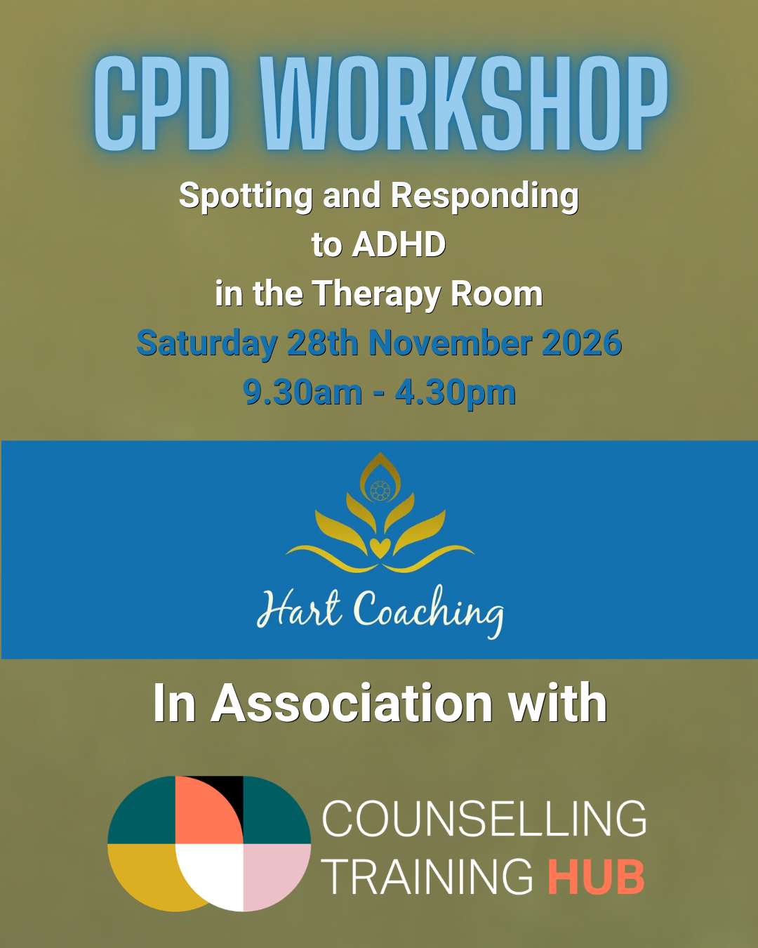 ADHD, training, counselling, hub, therapy, supervision, skill course, career change, fully qualified counsellor, Mental Health, workshop, wellbeing, experience, southend, southend on sea, event, private practise, self employed, student counsellor, psychotherapist, neurodivergent, 