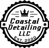 Coastal Detailing LLC logo with a crown, stars, and “Est. 2020” in black and white.
