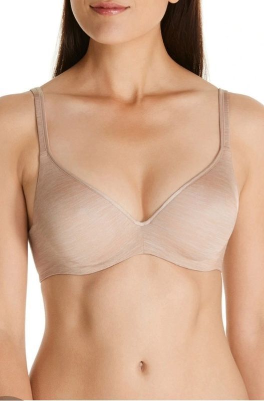 Woman Wearing a Beige Bra — Shona's Lingerie in Hermit Park, QLD