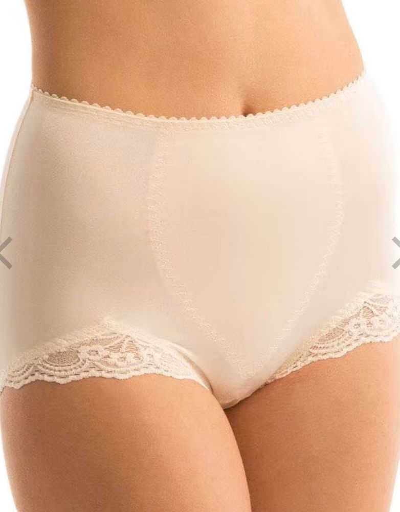Beige Shaping Underwear With Lace Trim — Shona's Lingerie in Hermit Park, QLD