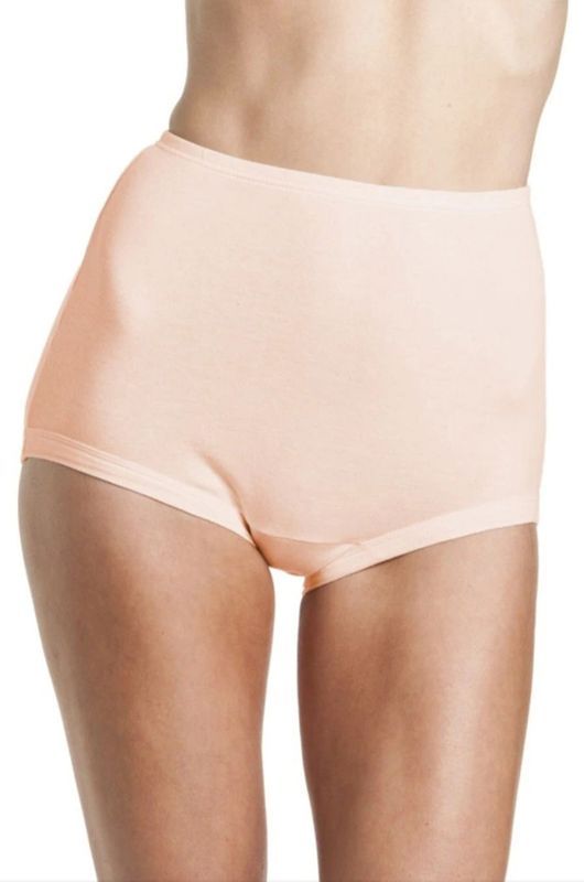 Peach-coloured High-waisted Underwear on a Person’s Torso — Shona's Lingerie in Hermit Park, QLD