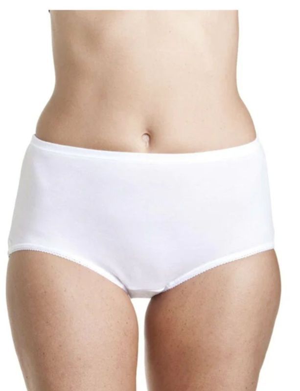 White High-waisted Underwear on a Person From the Waist Down — Shona's Lingerie in Hermit Park, QLD