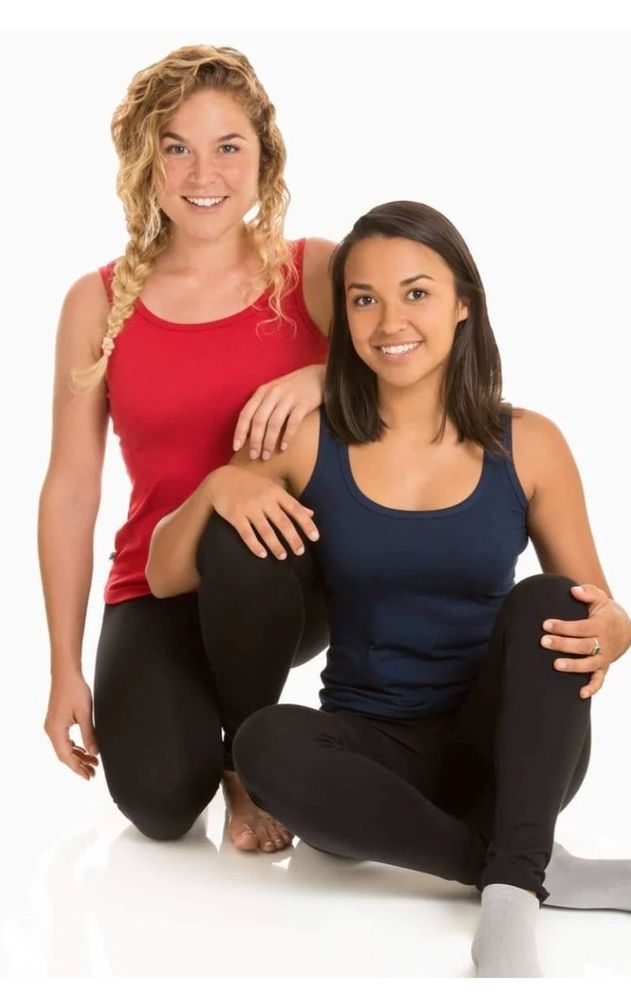 Two Women in Workout Attire Smile — Shona's Lingerie in Hermit Park, QLD