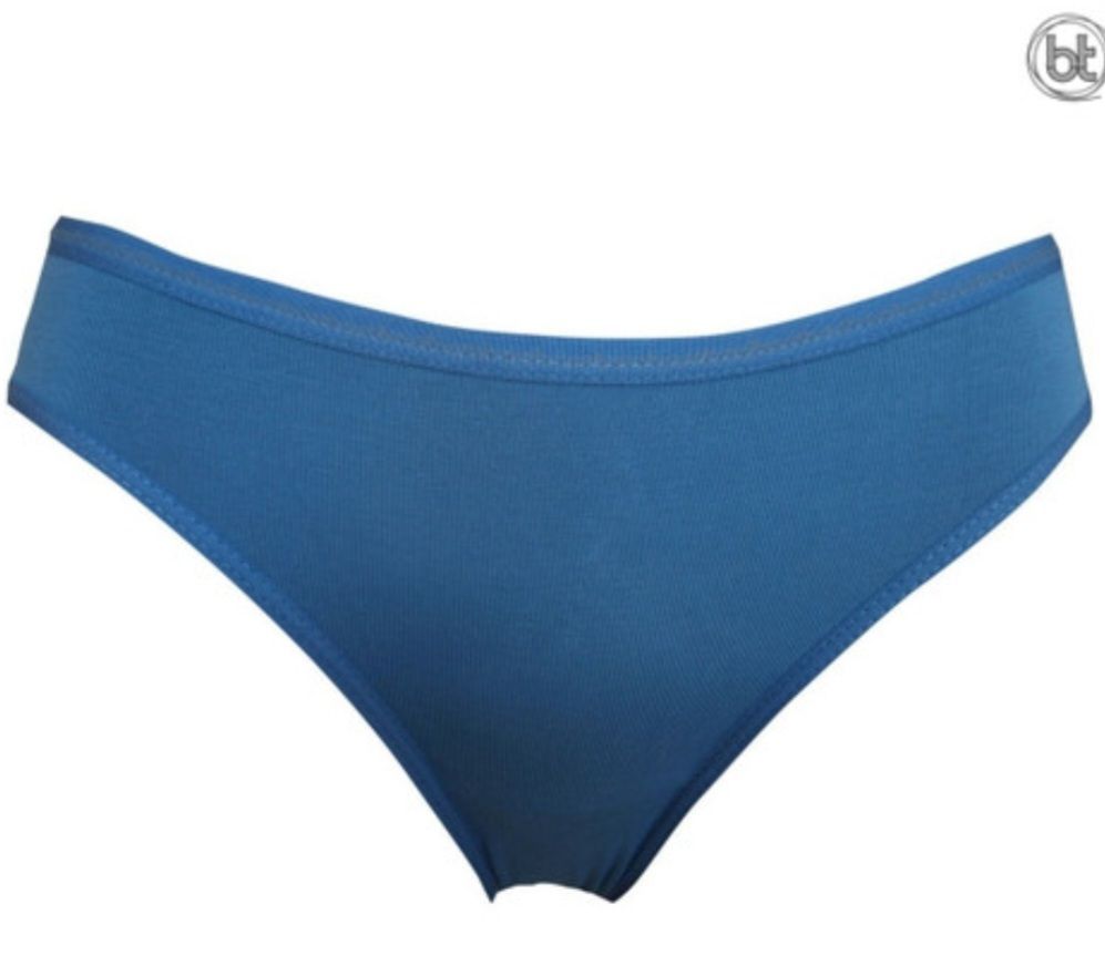 Blue Bikini-style Underwear Against a White Background — Shona's Lingerie in Hermit Park, QLD