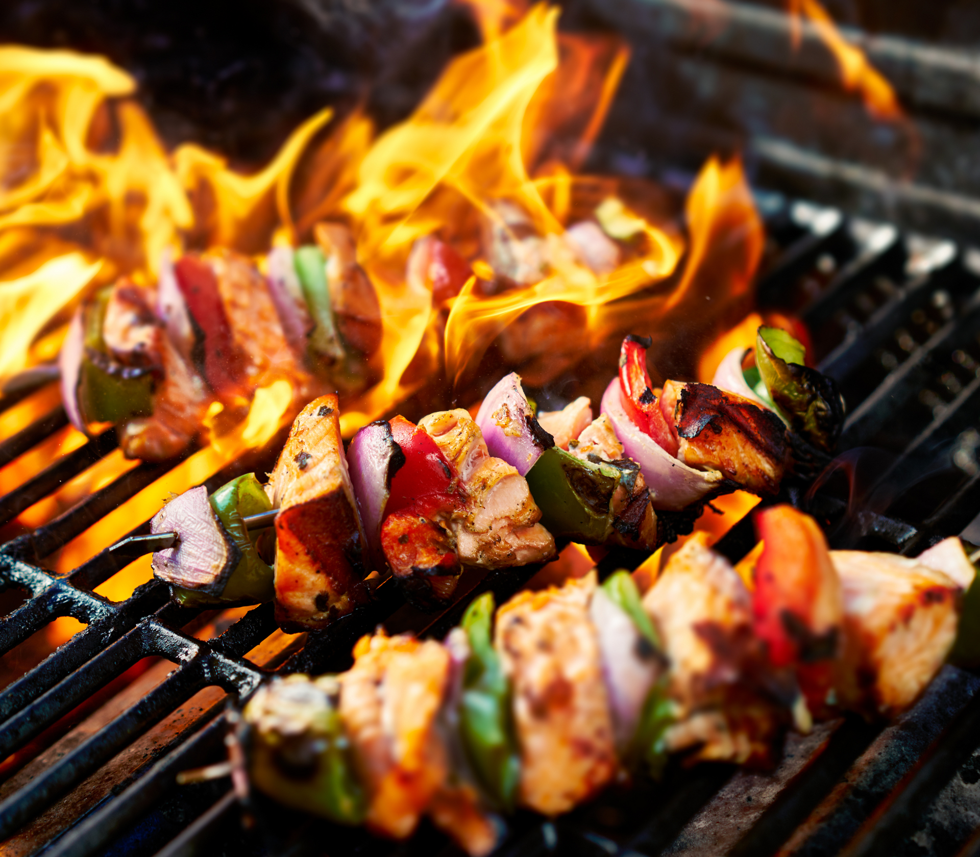 Kabobs on the grill