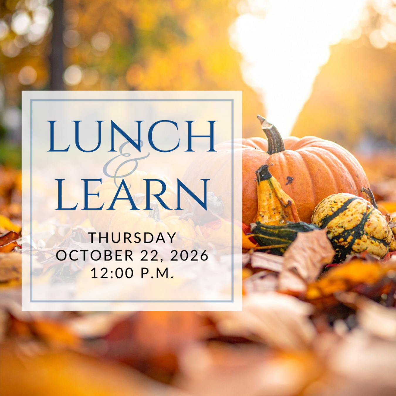 a plate of sandwiches on a table with the words lunch & learn on it