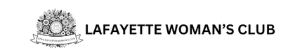 A black and white logo for lafayette woman 's club
