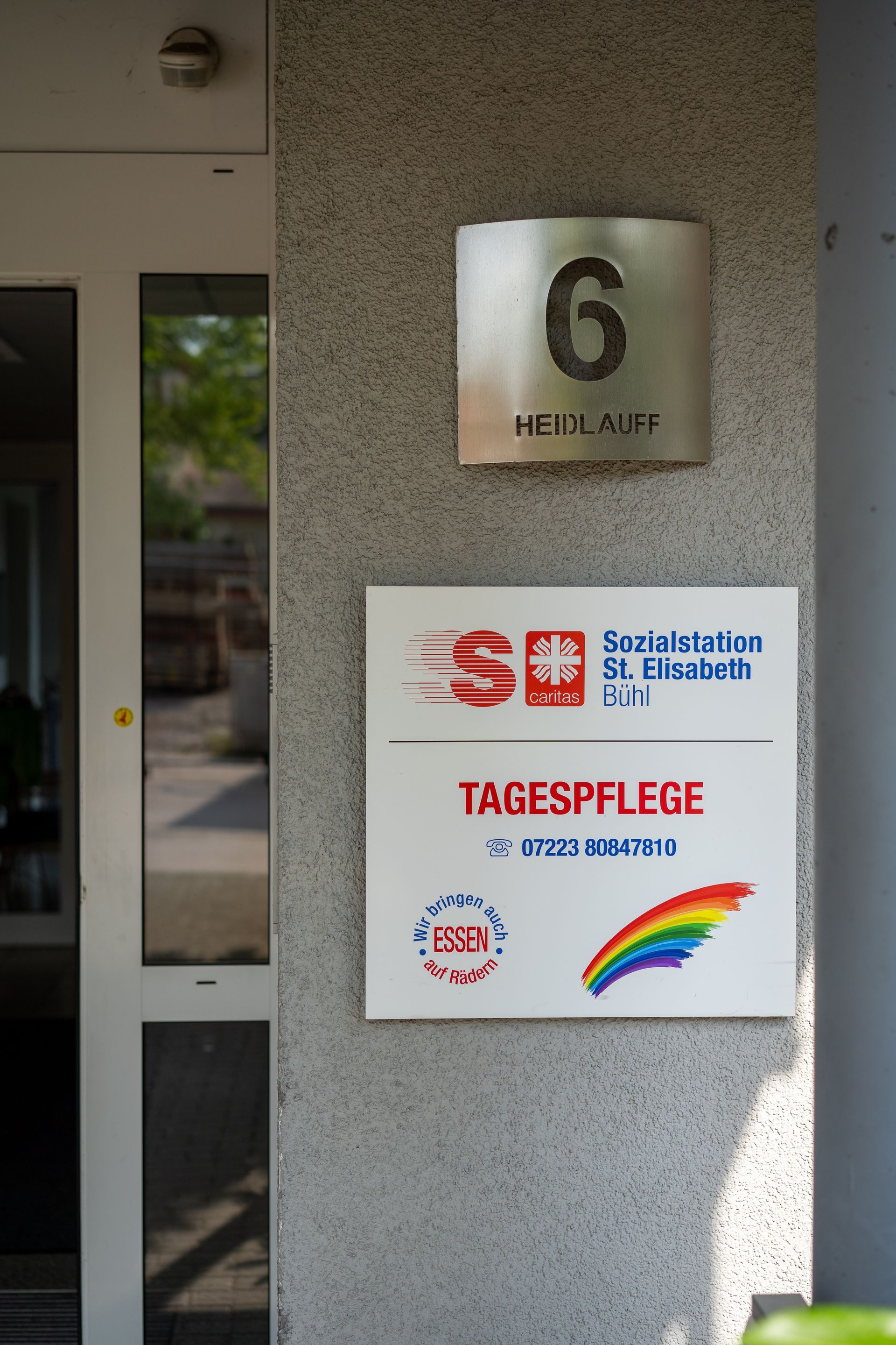 Eingangsbereich der Tagespflege St. Elisabeth Bühl, Heidlauffstraße 6