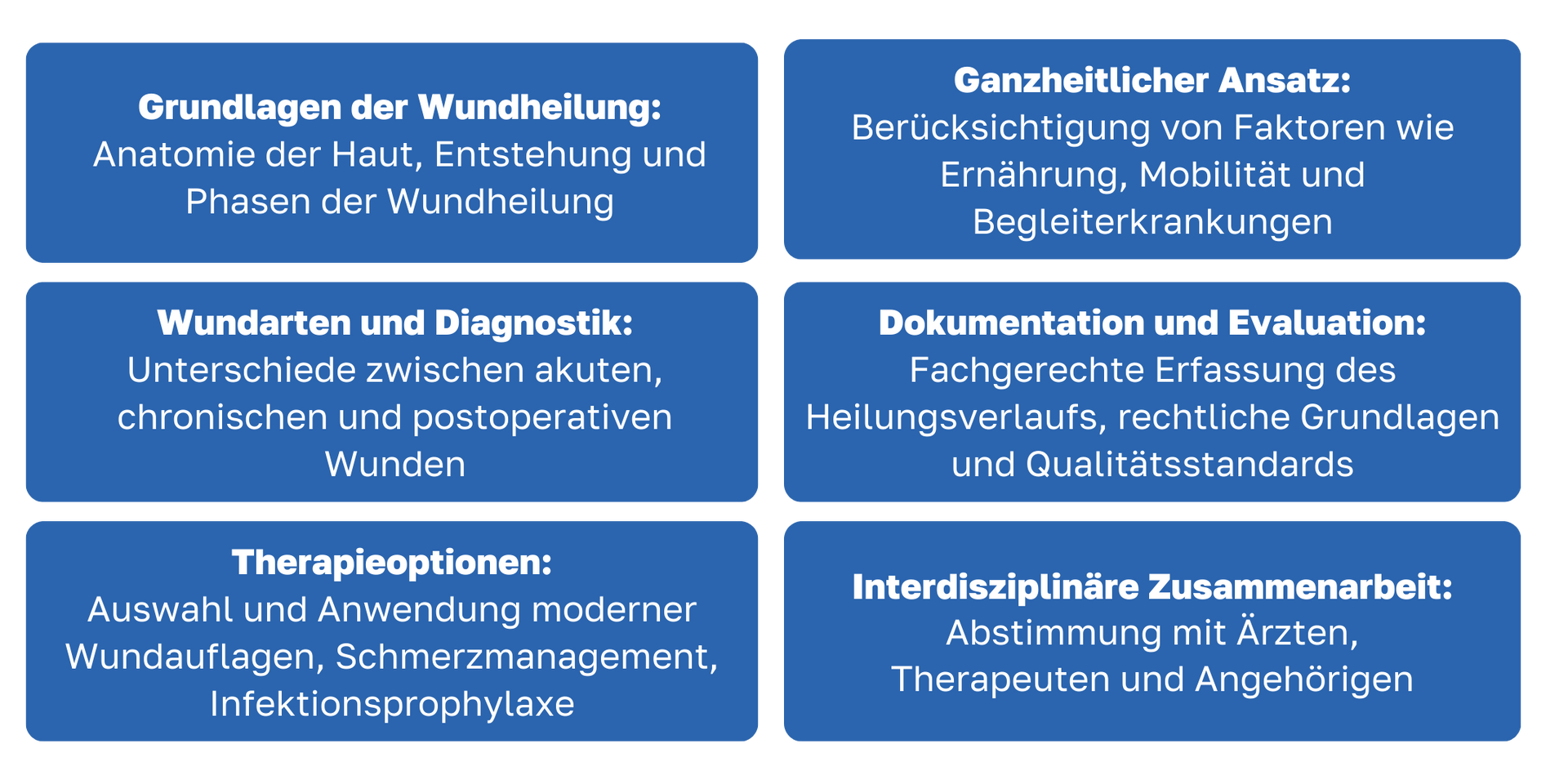 Sechs Merkmale des modernen Wundmanagaments