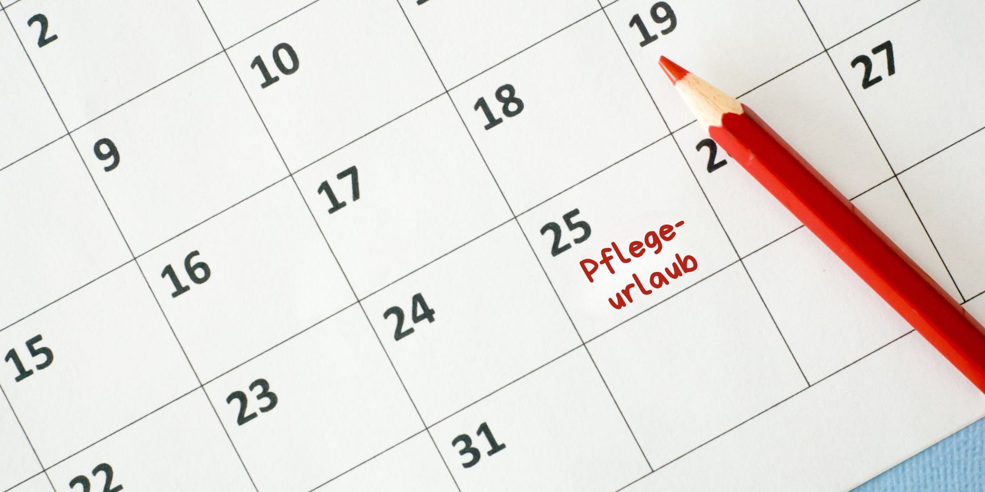 Pflegeurlaub