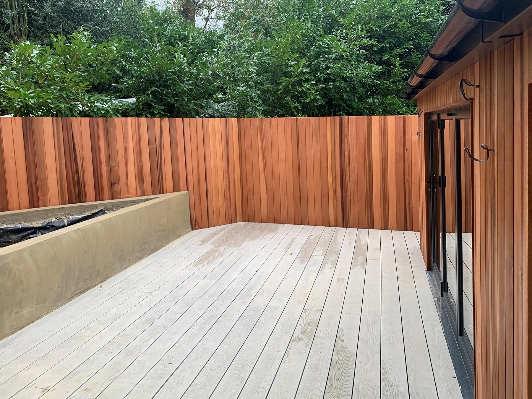 A Timber Garden Room with deck.