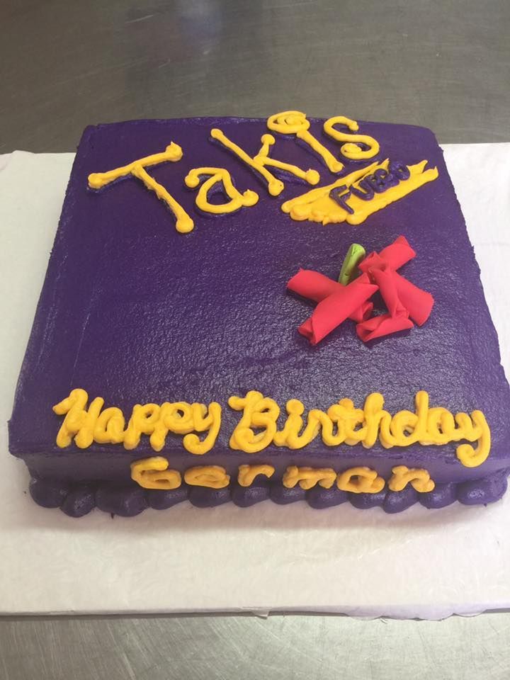 Purple cake with