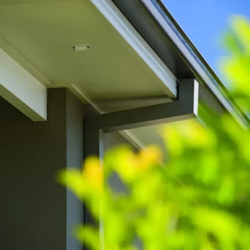 A Close Up Of A Metal Gutter On A Roof — Gutters in Toowoomba, QLD