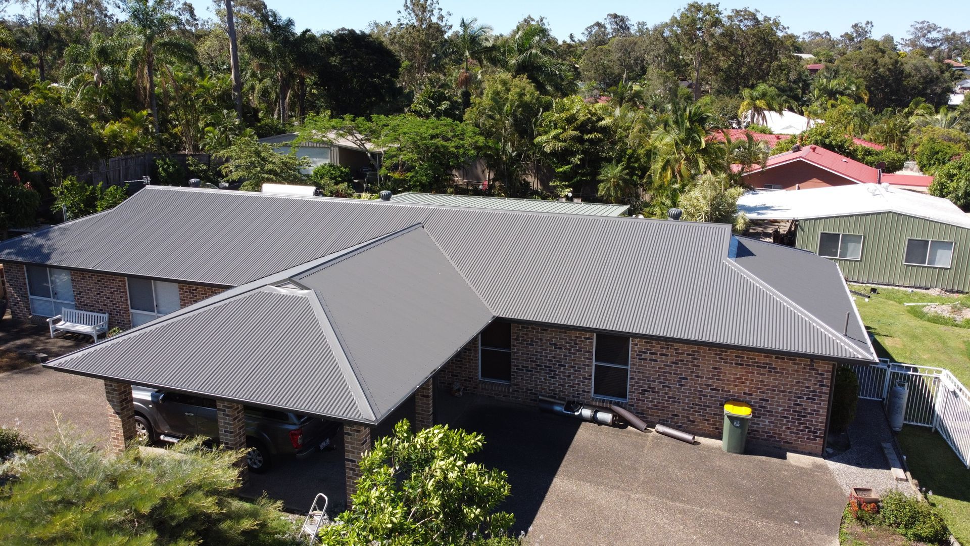 completed roof replacement with clean finish