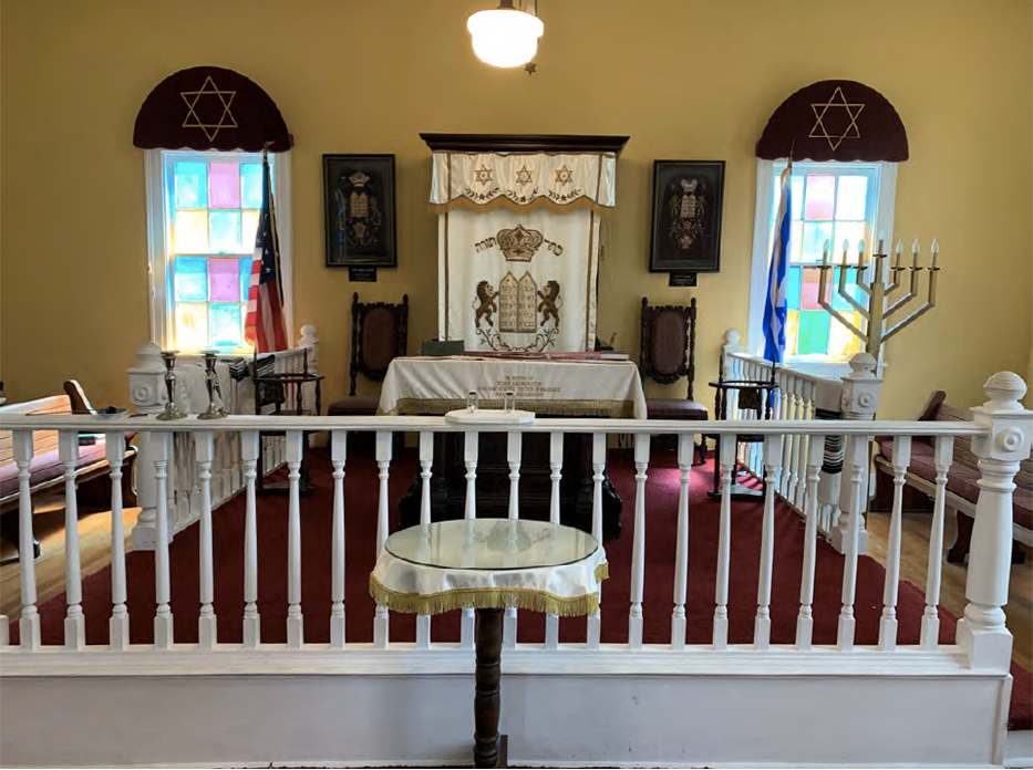 Interior of the synagogue