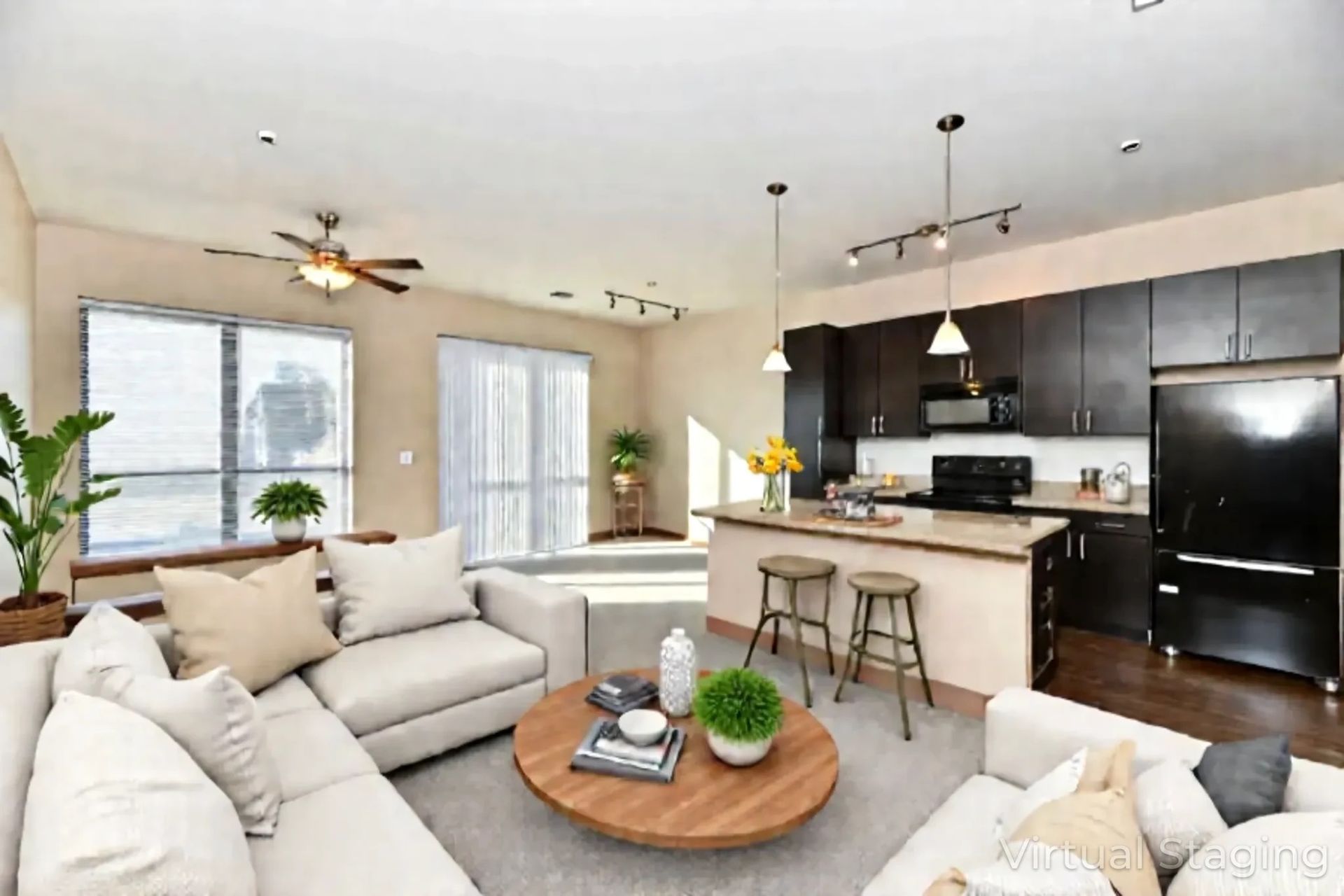 Modern, Open-Plan Apartment Interior