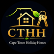 Cape Town Holiday Homes logo with house, keys, green leaf, and gold CTHH text on black background