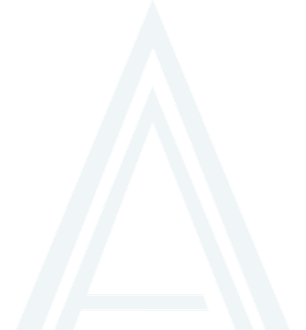 A white triangle with the letter a inside of it on a white background.