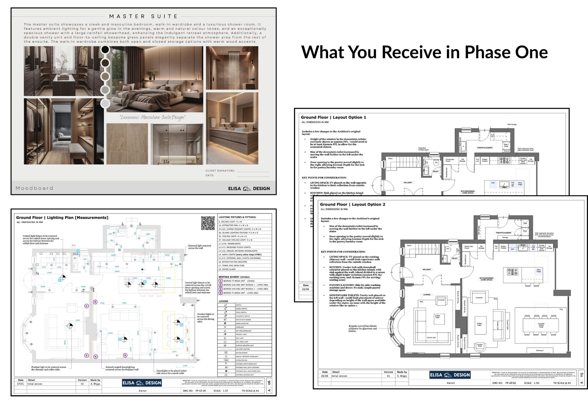 Interior Design Phase 1 Client Presentation Documentation