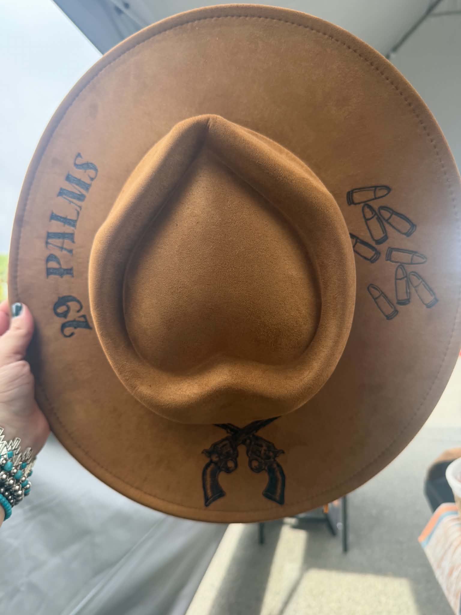 Wide Brim Faux Suede Fedora 29 Palms