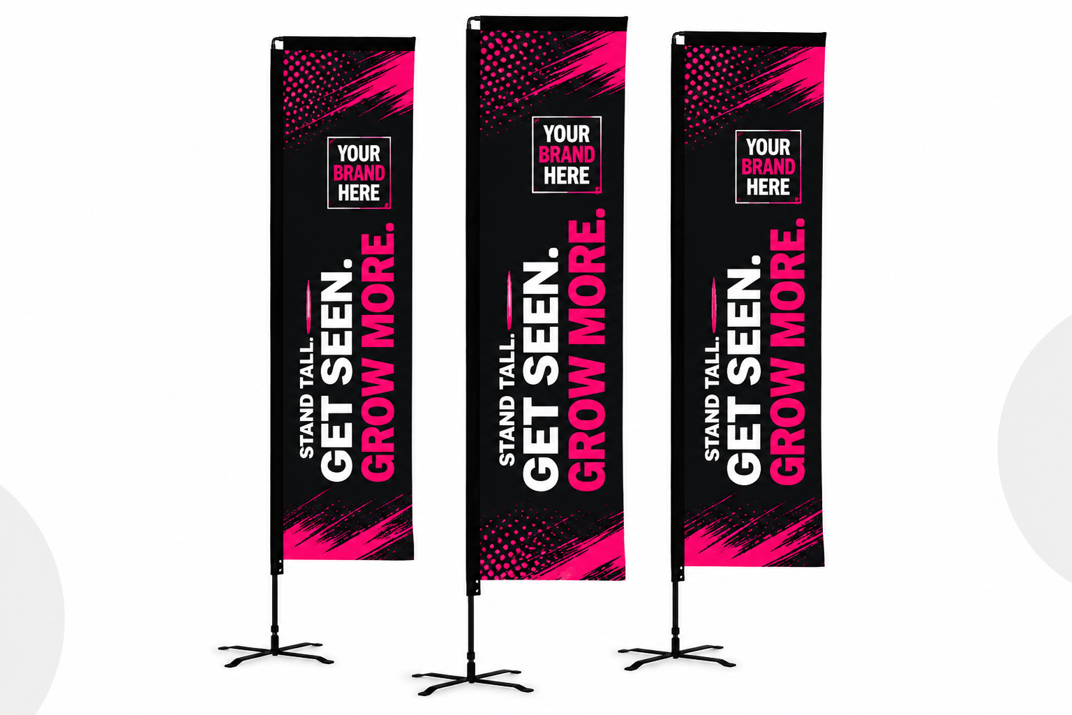 Vertical pink-and-black promotional infographic with “GOT STEEN? GROW ONE” and side-by-side product and step notes