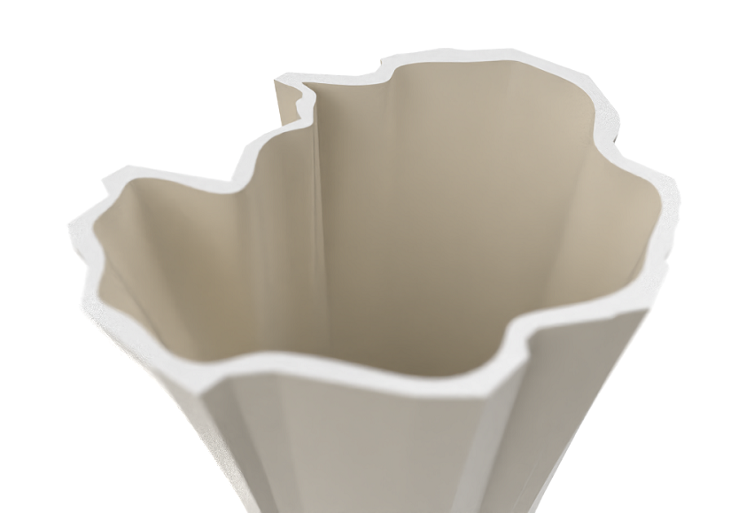 Beige Enschede StadsVaas - CityVase© met stadsgrenzen