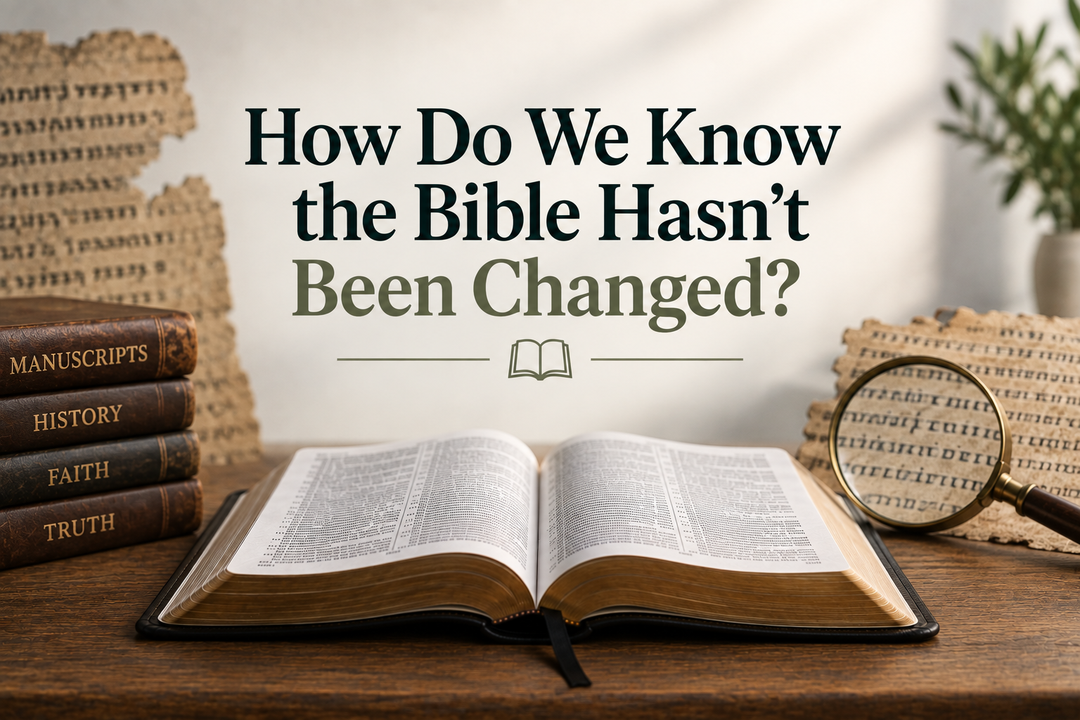 How Do We Know the Bible Hasn't Been Changed?