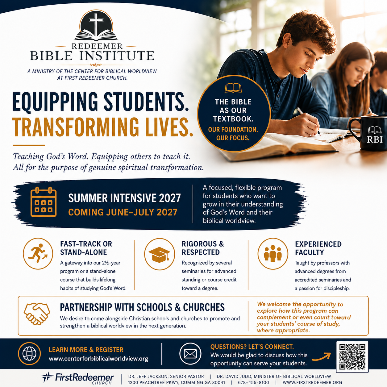 Summer Intensive 2027 | Redeemer Bible Institute