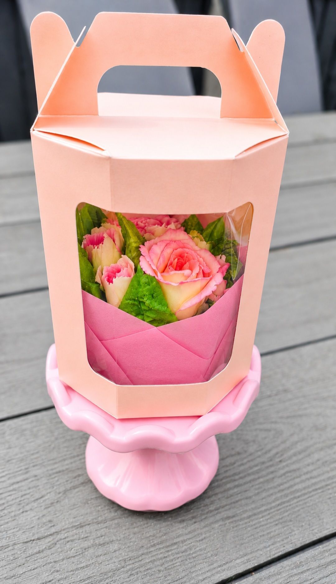 Single Hand piped Floral Cupcake