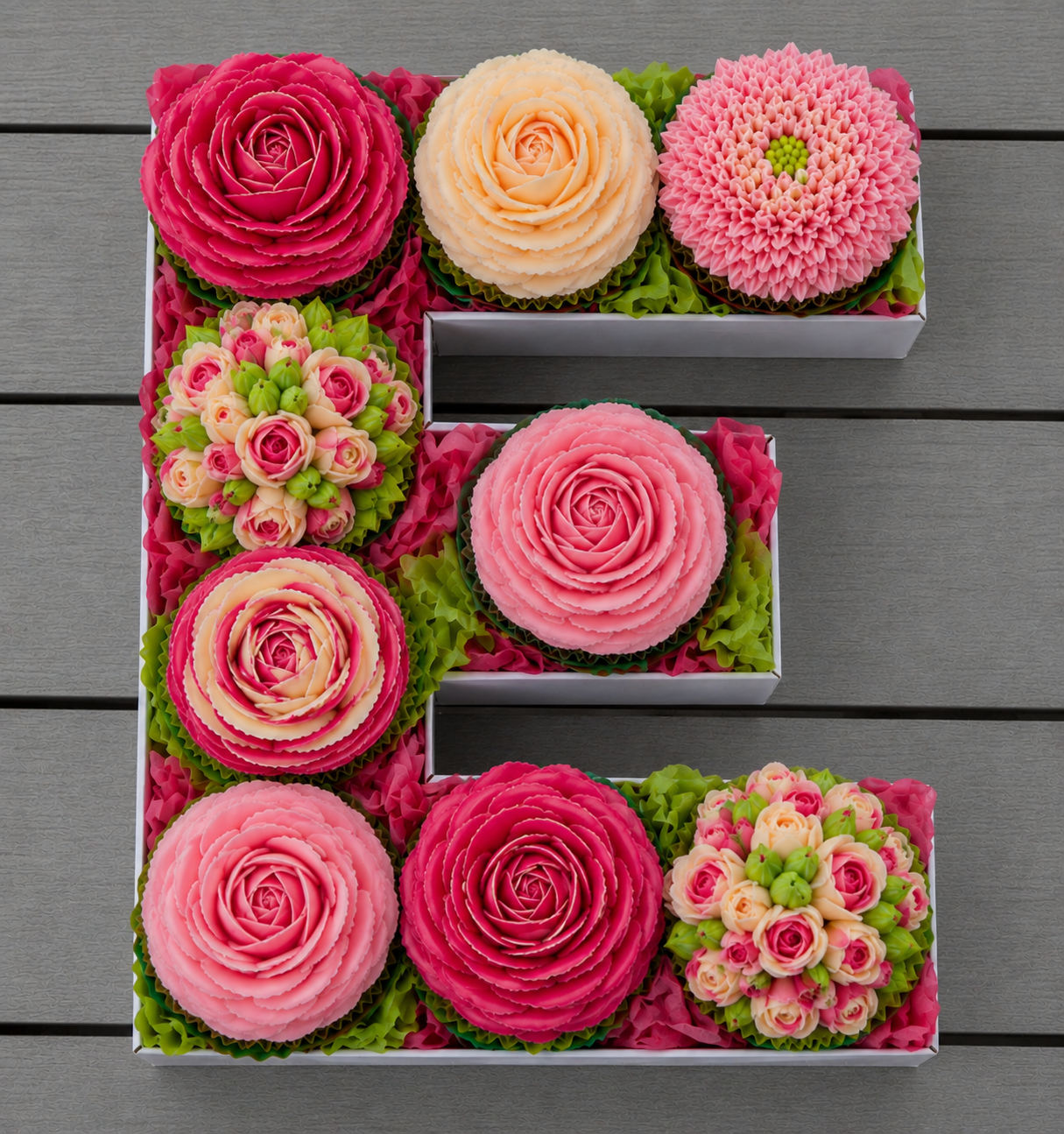 Single Digit letter / Number Cupcake display