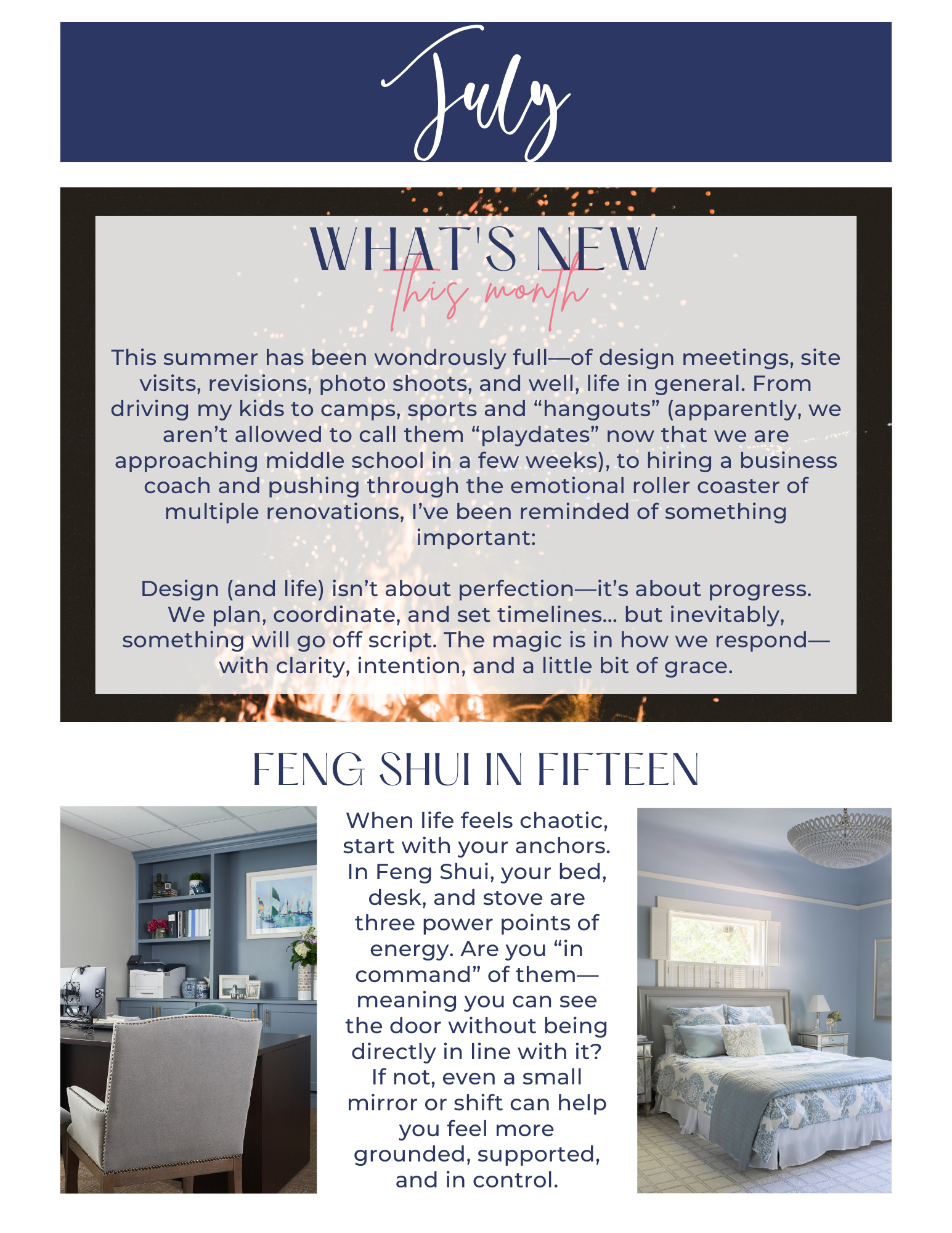 Newsletter with title 
