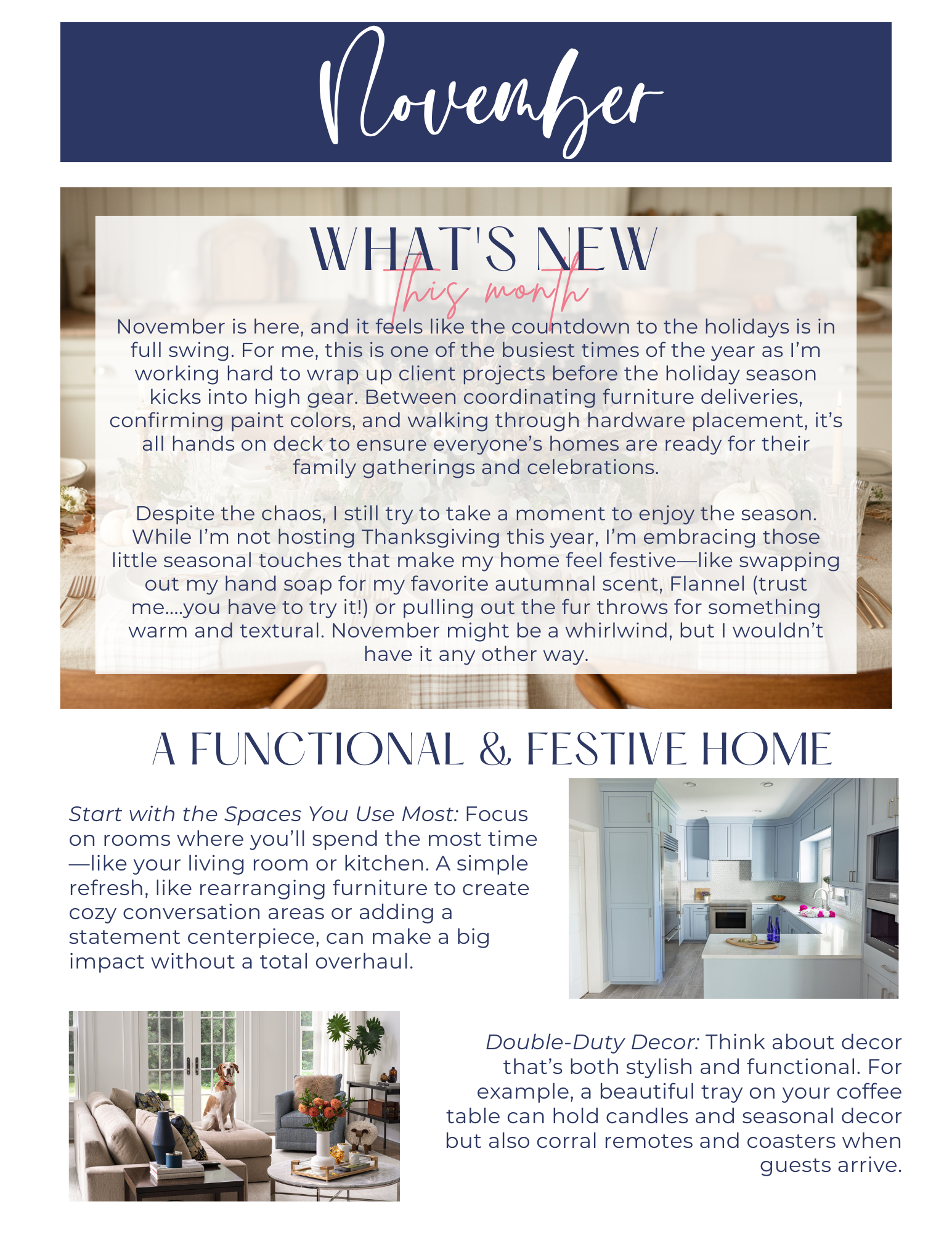 Newsletter with 